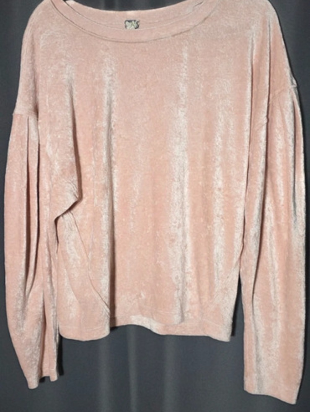 Free People - We the Free Milan Crushed mVelvet Long-Sleeve Pullover Top